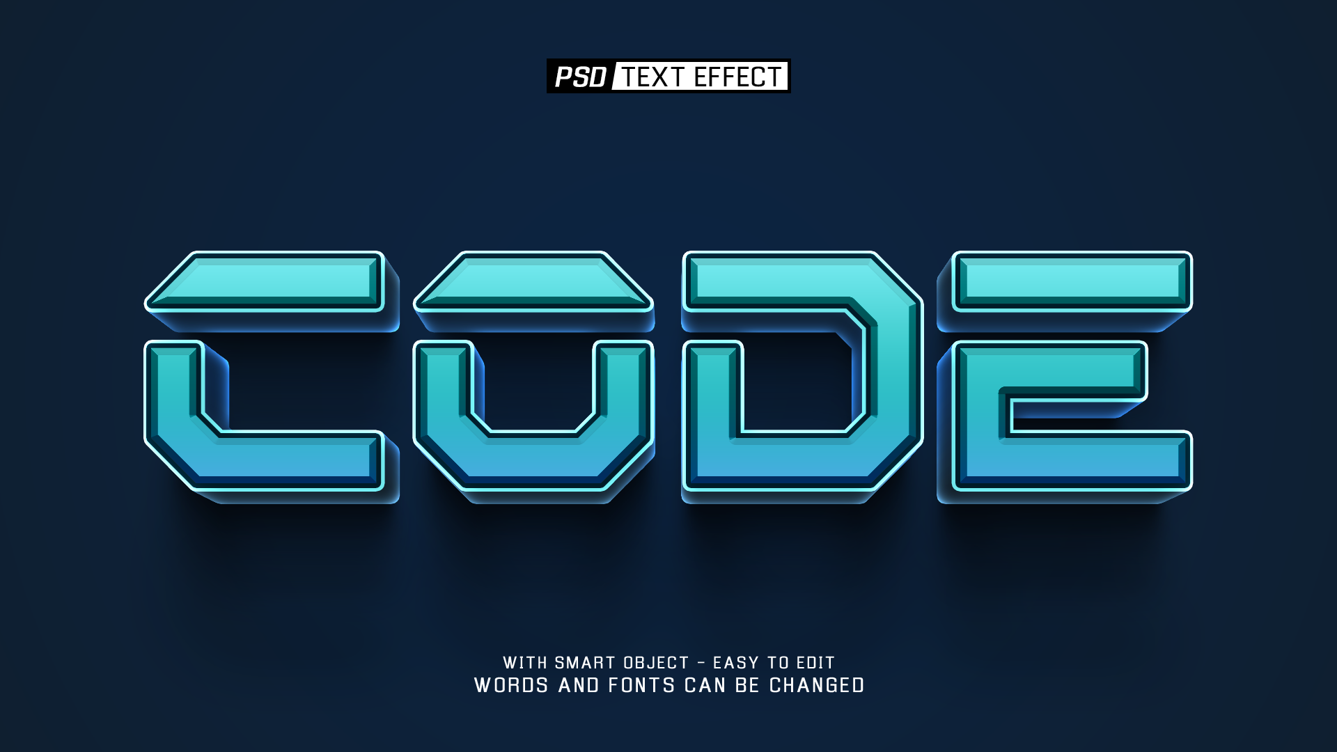 code 3d text effect 53762108 PSD