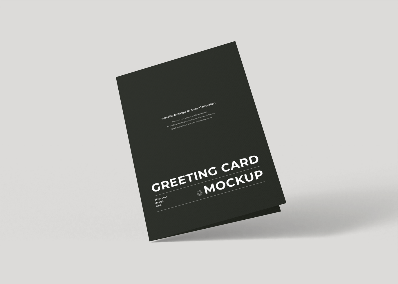 Minimalist Postcard Mockup psd