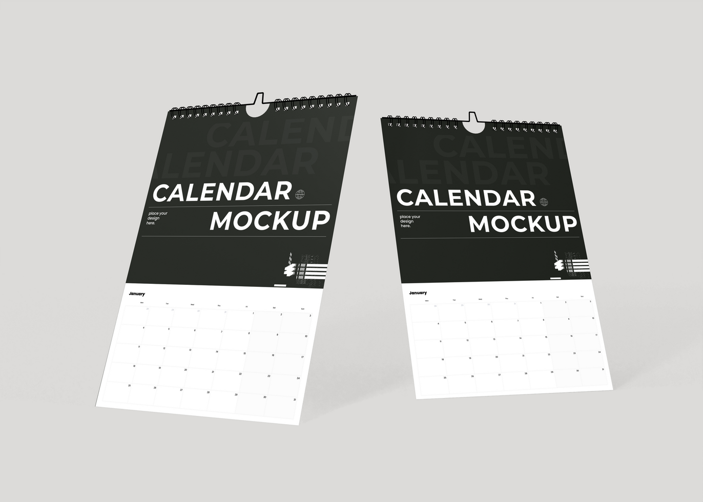 Wall Calendar Mockup psd