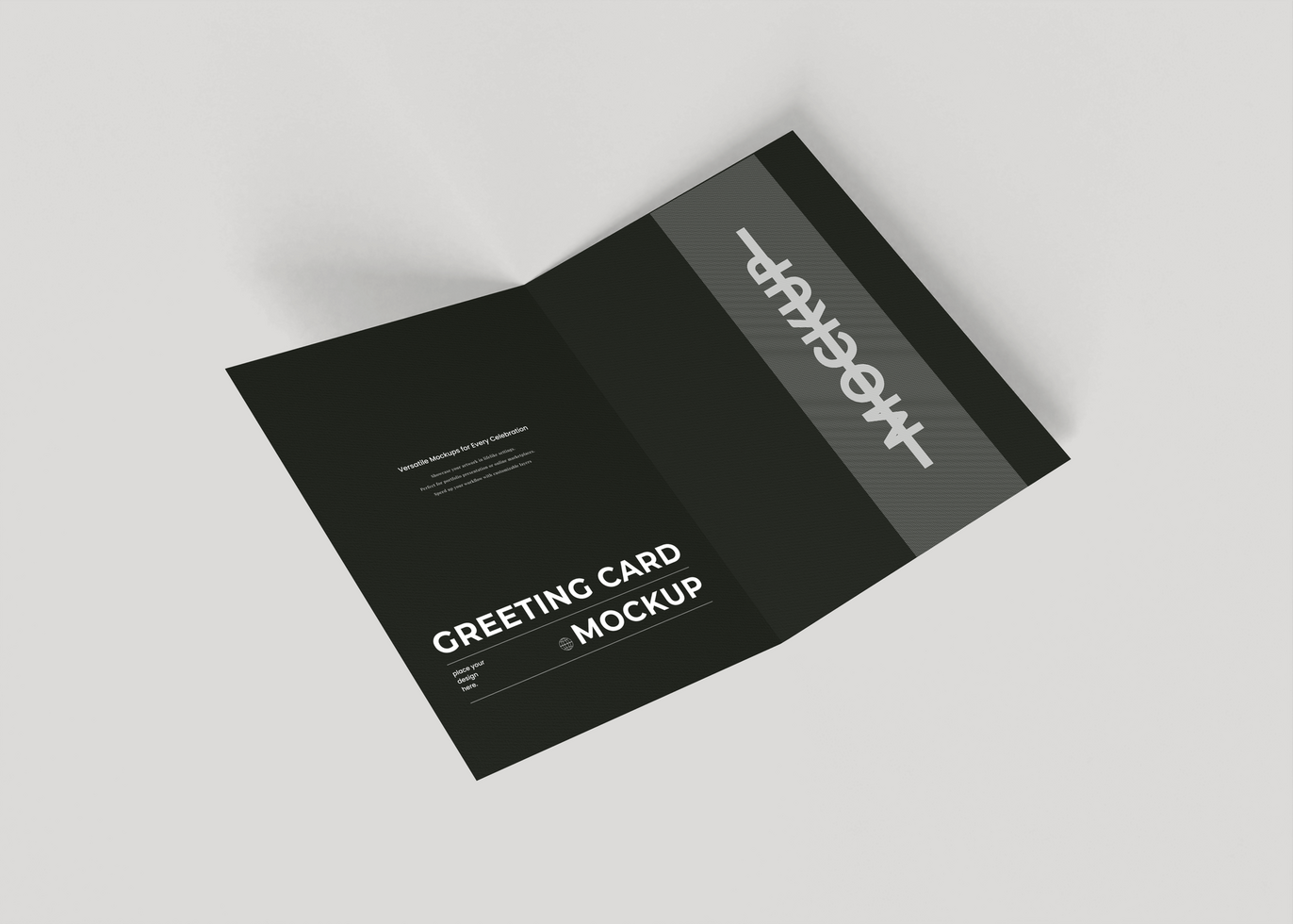 Minimalist Greeting Card Mockup psd