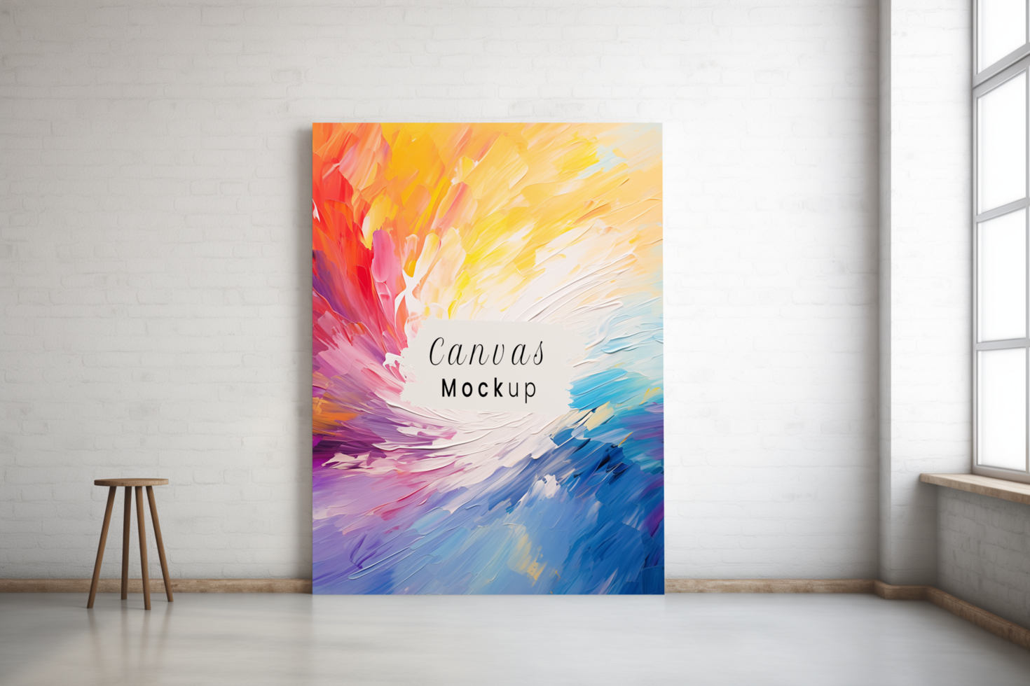 Canvas Frame Mockup psd