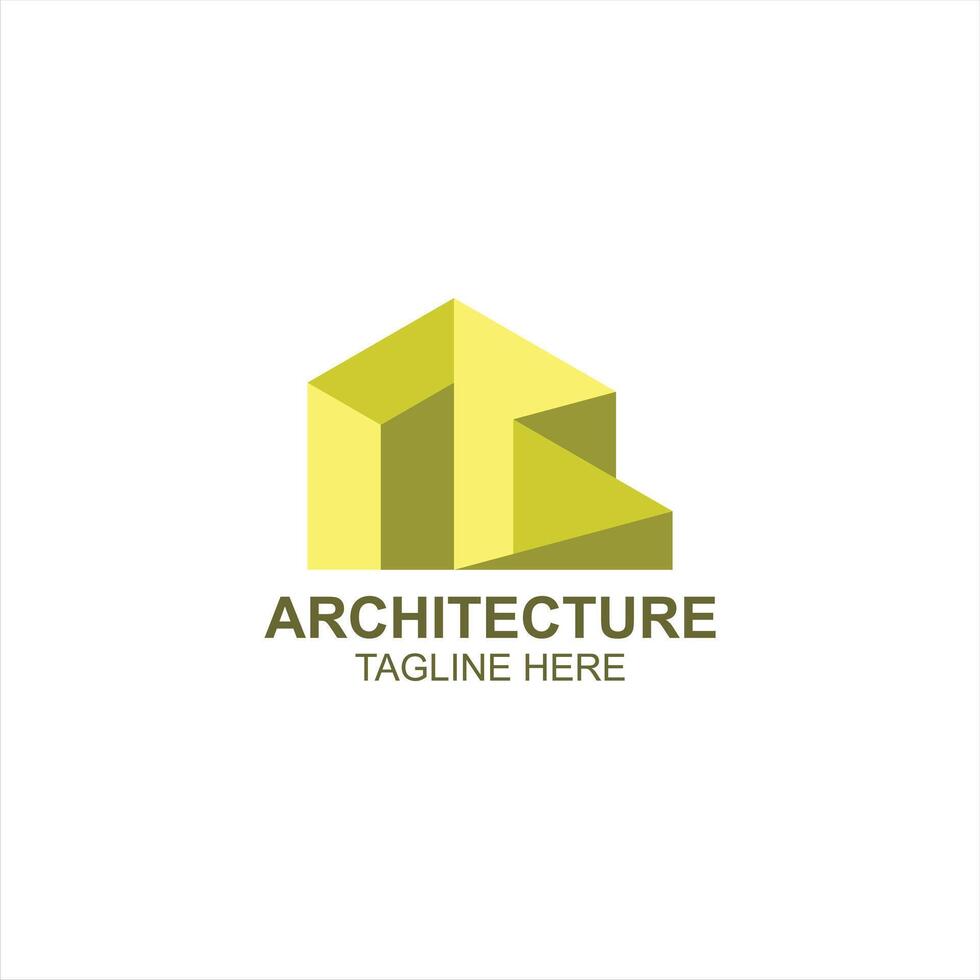 architec logo icon with creative illustration vector