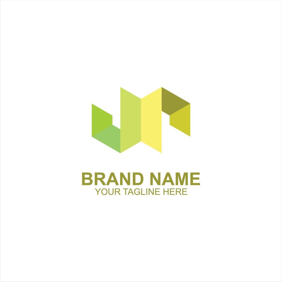 brand logo jr initial icon with creative illustration vector