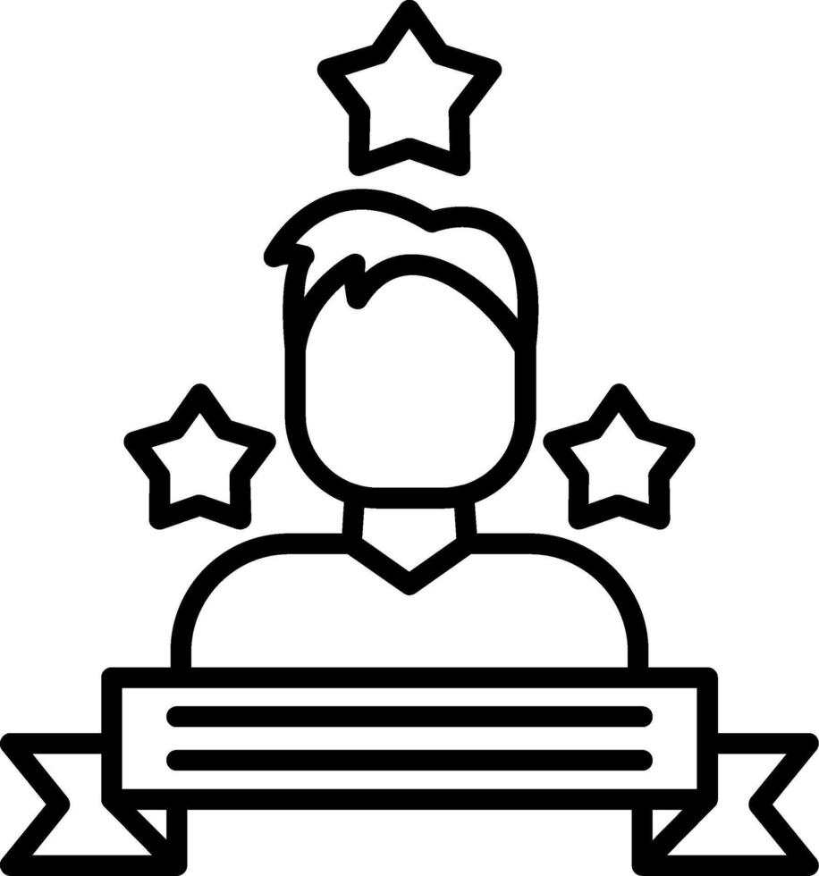 Personal Branding Line Icon vector