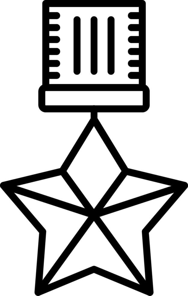 Medal Line Icon vector