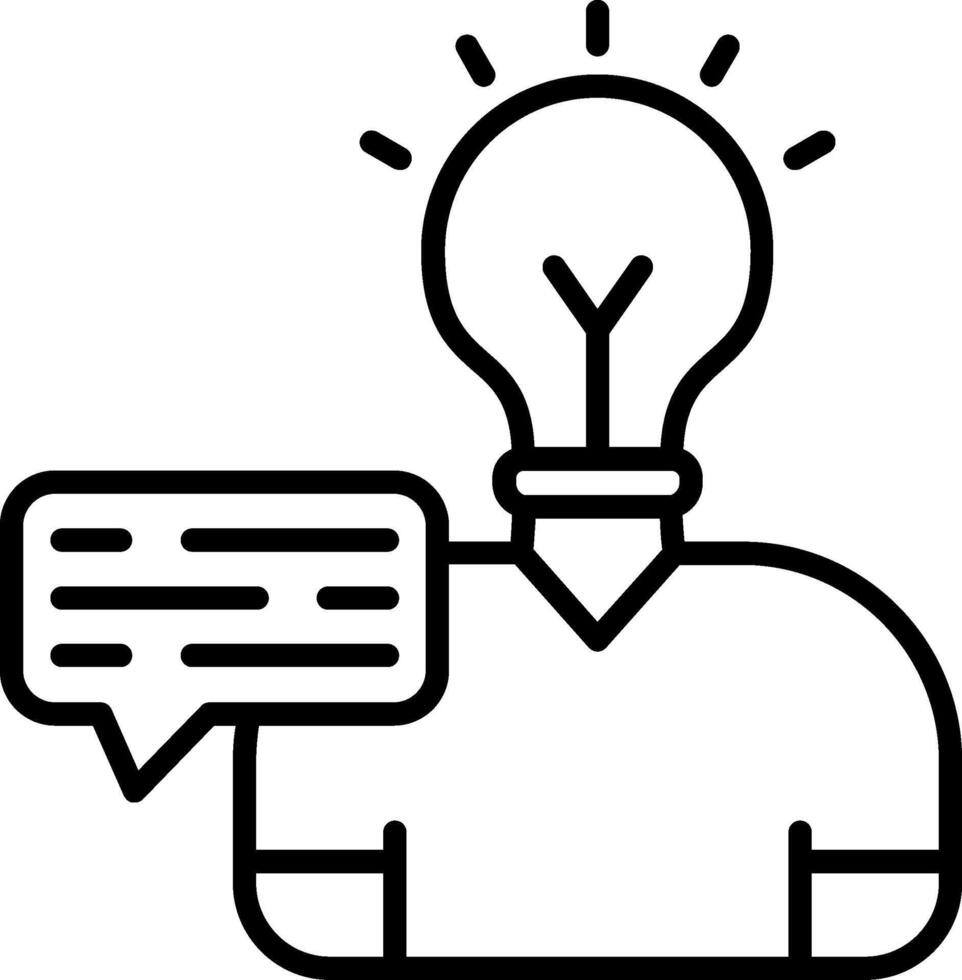 Insight Line Icon vector
