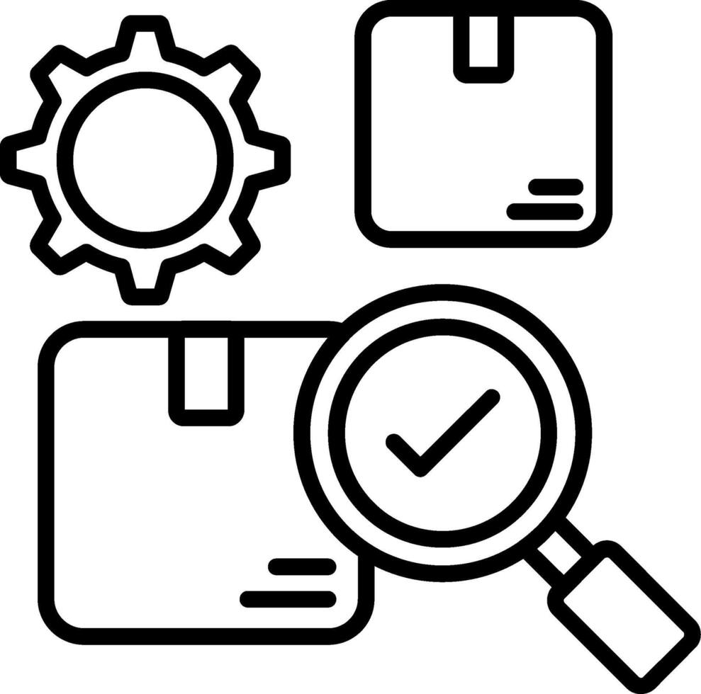 Inventory Line Icon vector