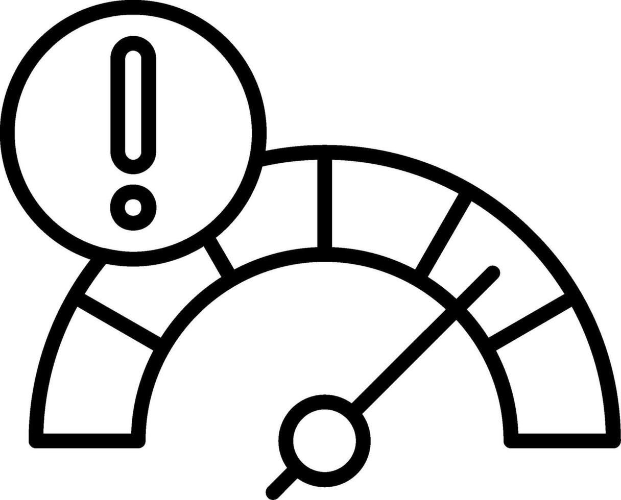 Tolerance Line Icon vector