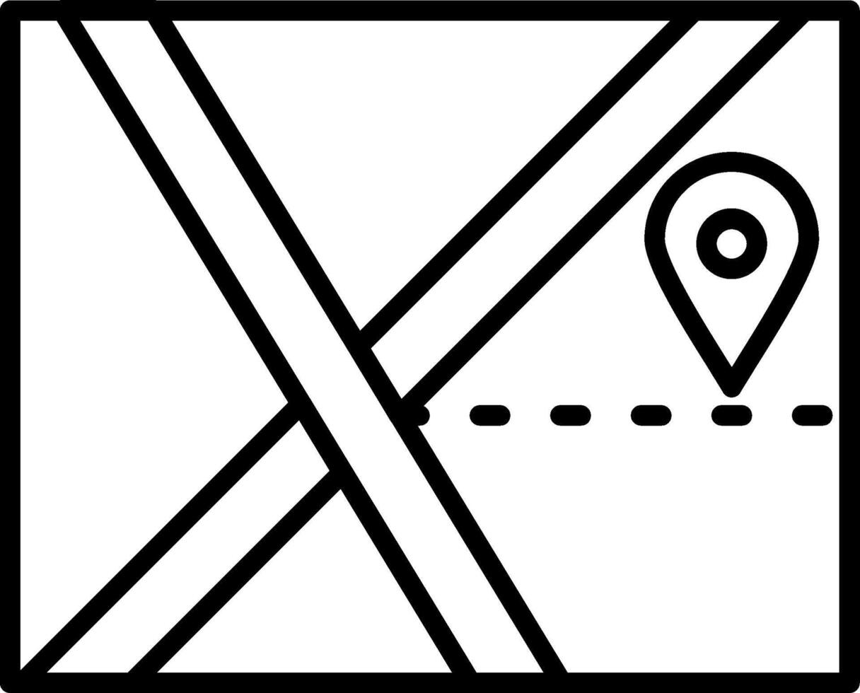 Territory Line Icon vector