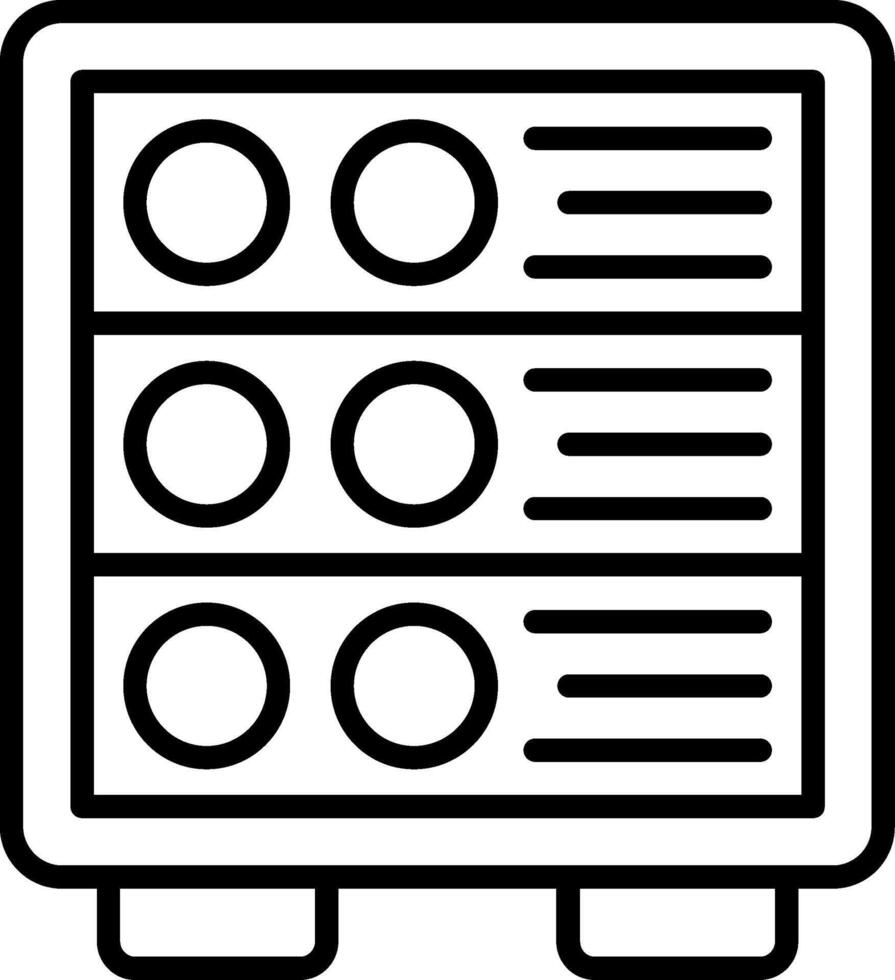 Servers Line Icon vector