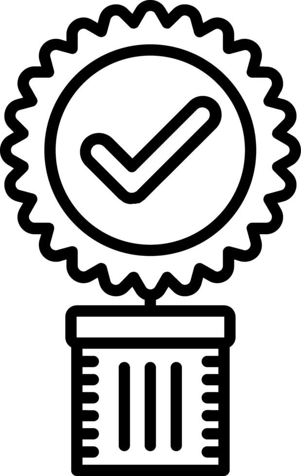 Medal Line Icon vector