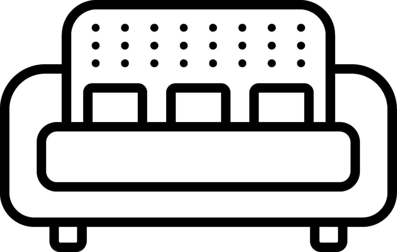 Sofa Line Icon vector