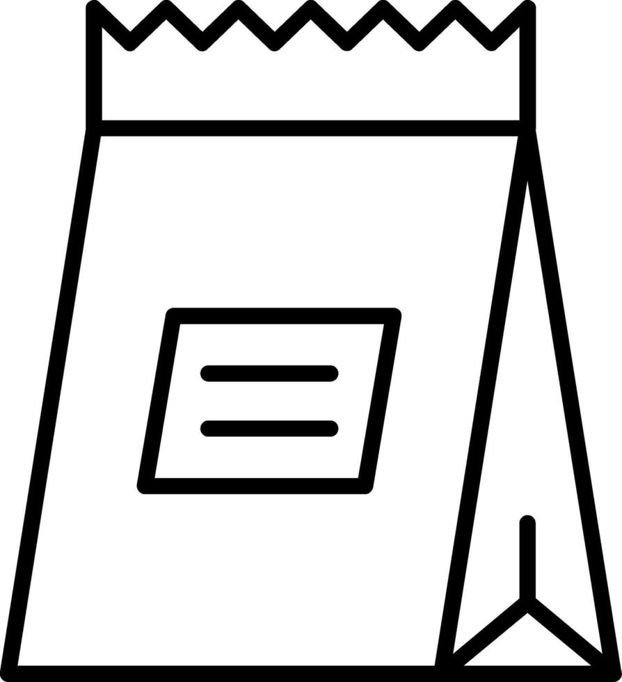 Take Away Line Icon vector