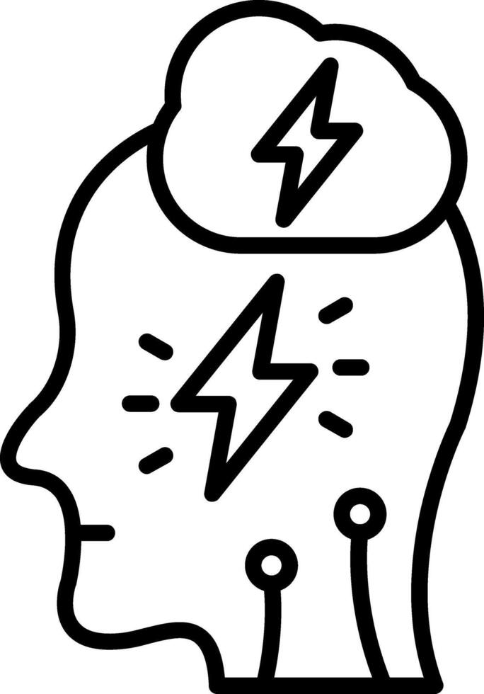 Stress Line Icon vector