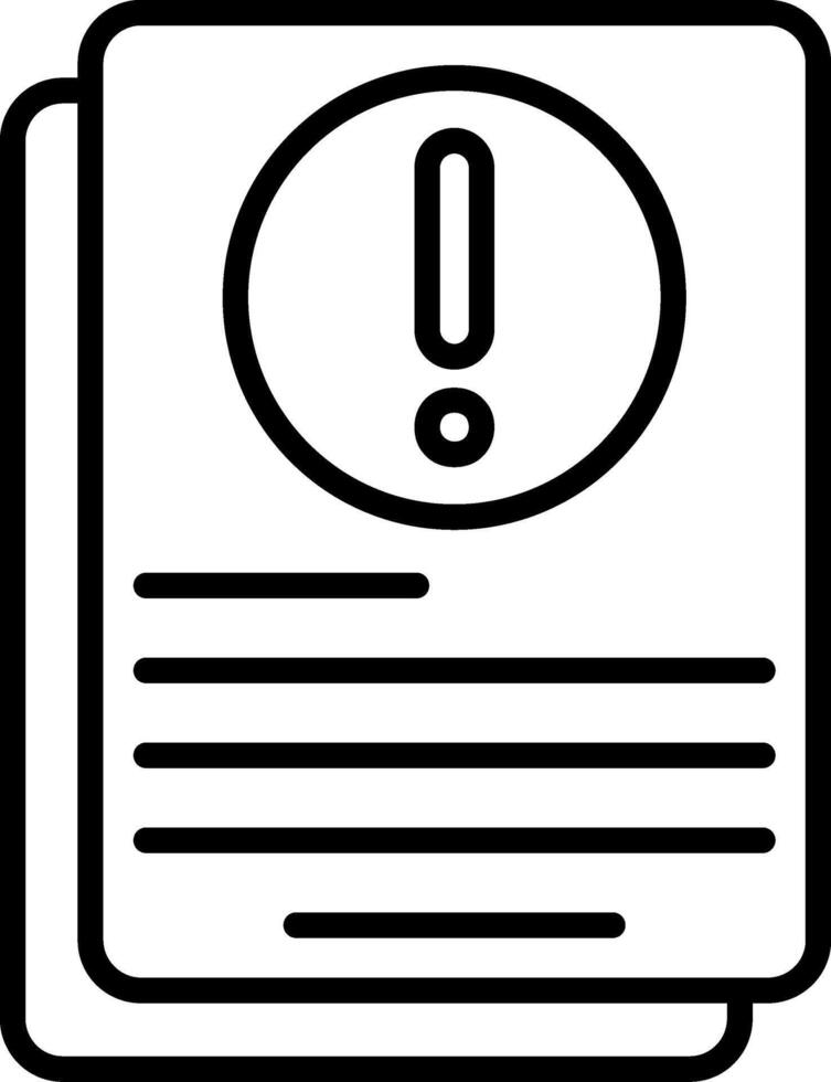 Assessment Line Icon vector