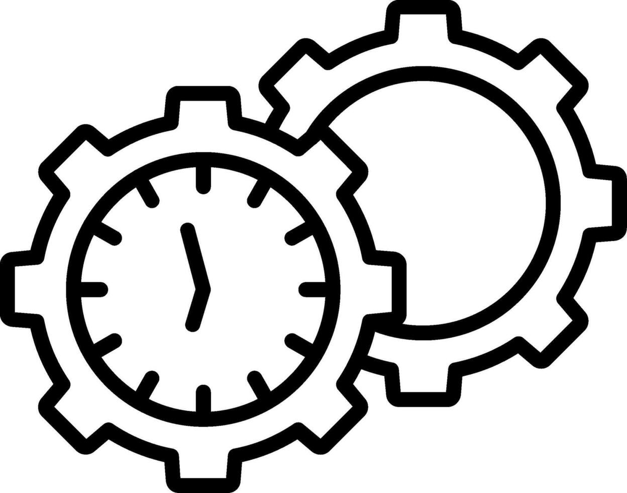 Efficiency Line Icon vector