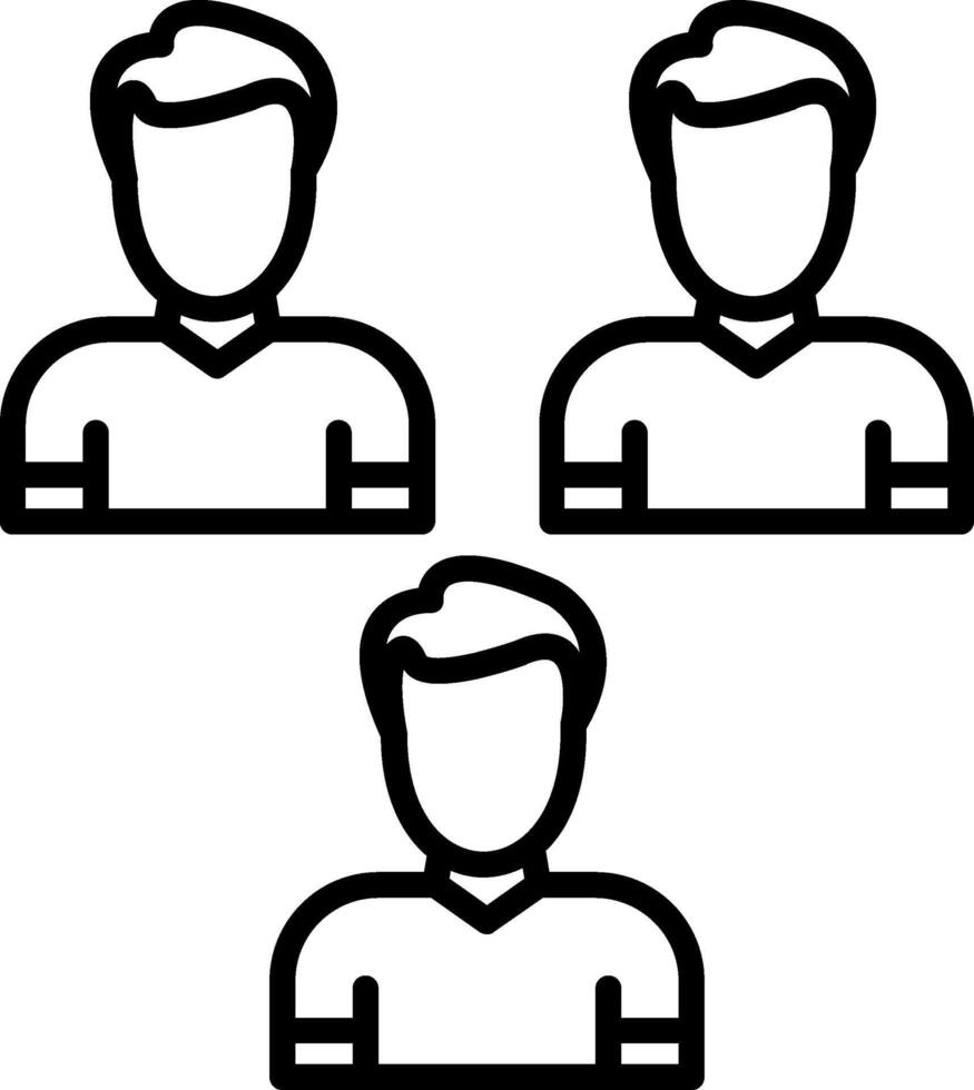 Participant Line Icon vector