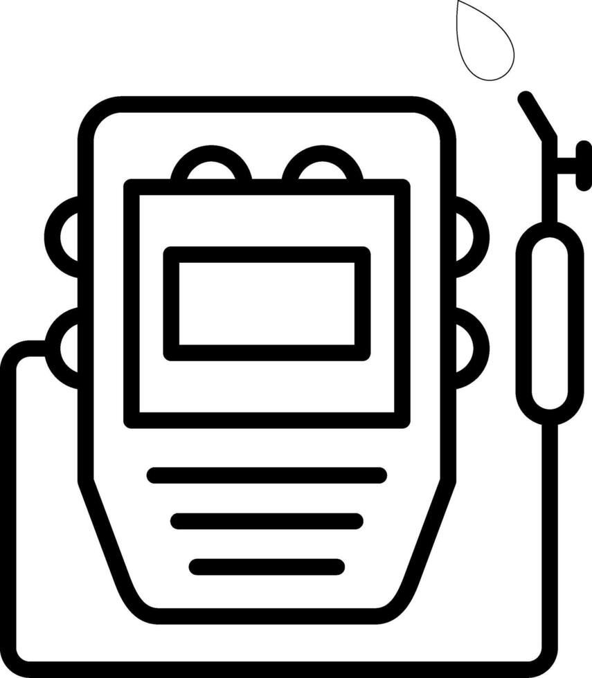 Welding Mask Line Icon vector