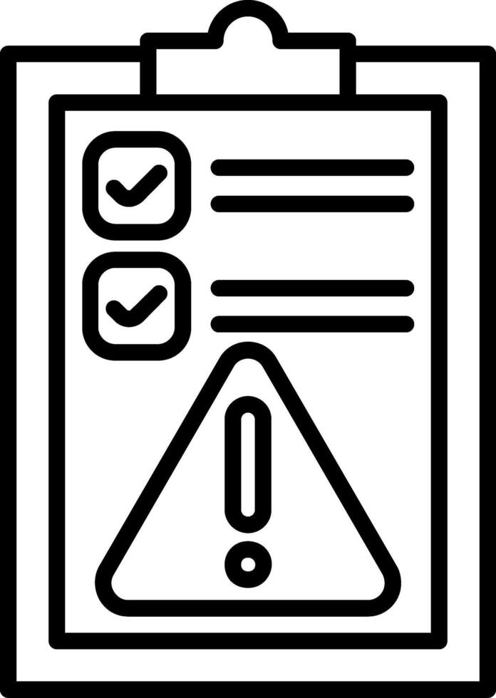 Planning Line Icon vector