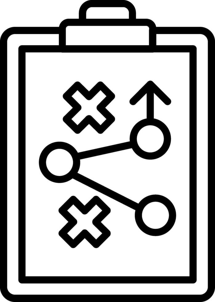 Strategy Line Icon vector