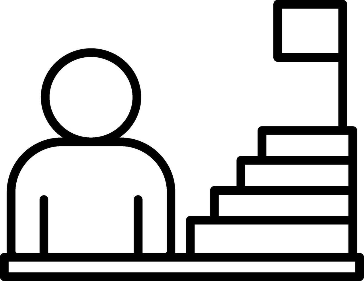 Career Line Icon vector