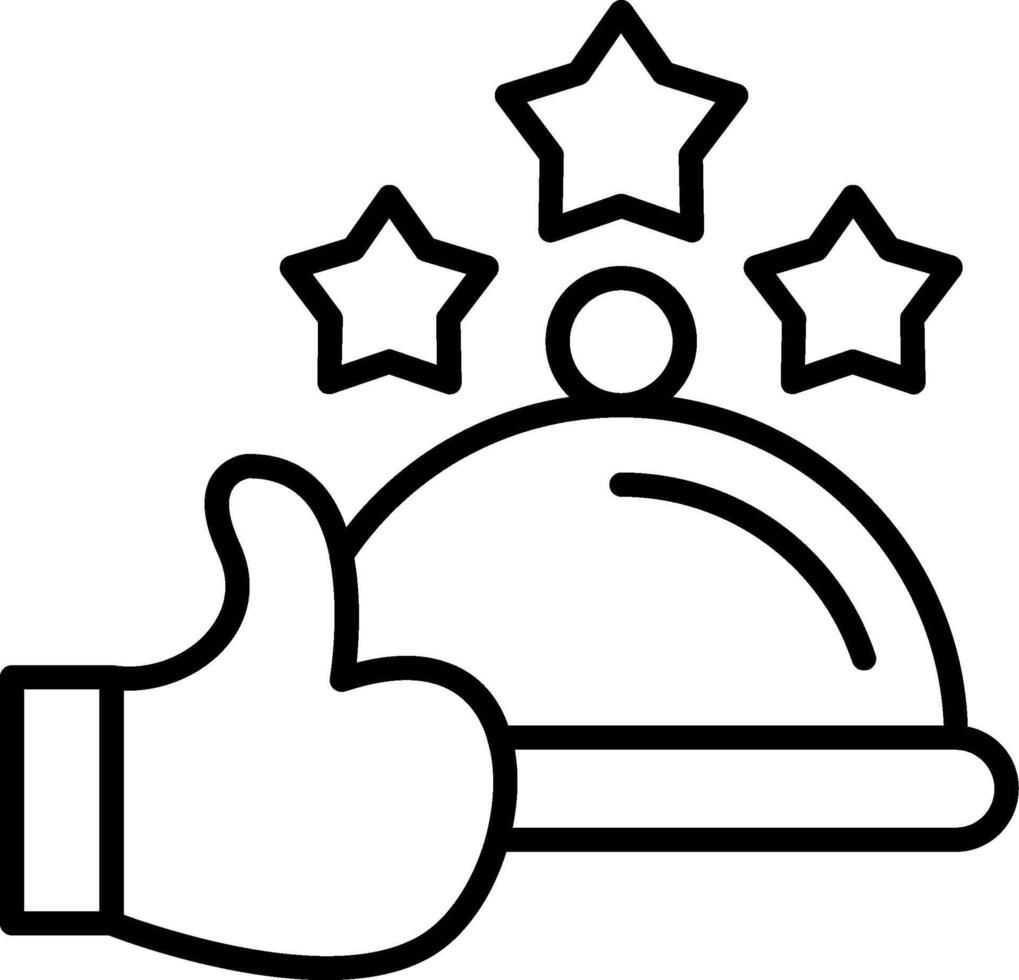 Good Review Line Icon vector