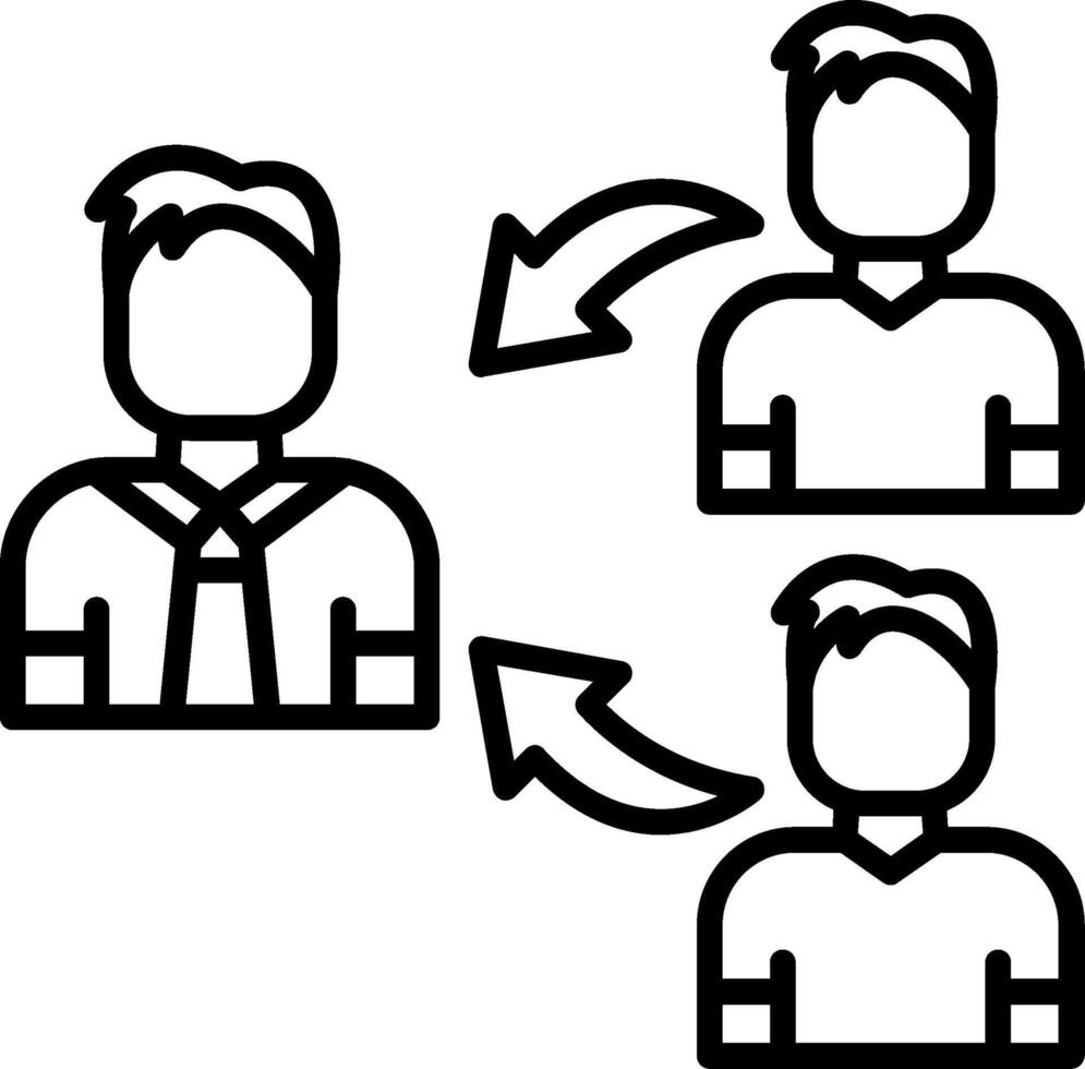 Executive Line Icon vector