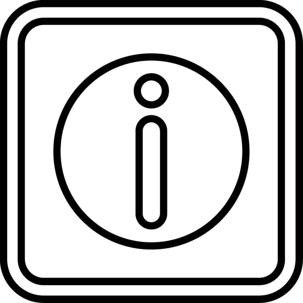 Information Line Icon vector