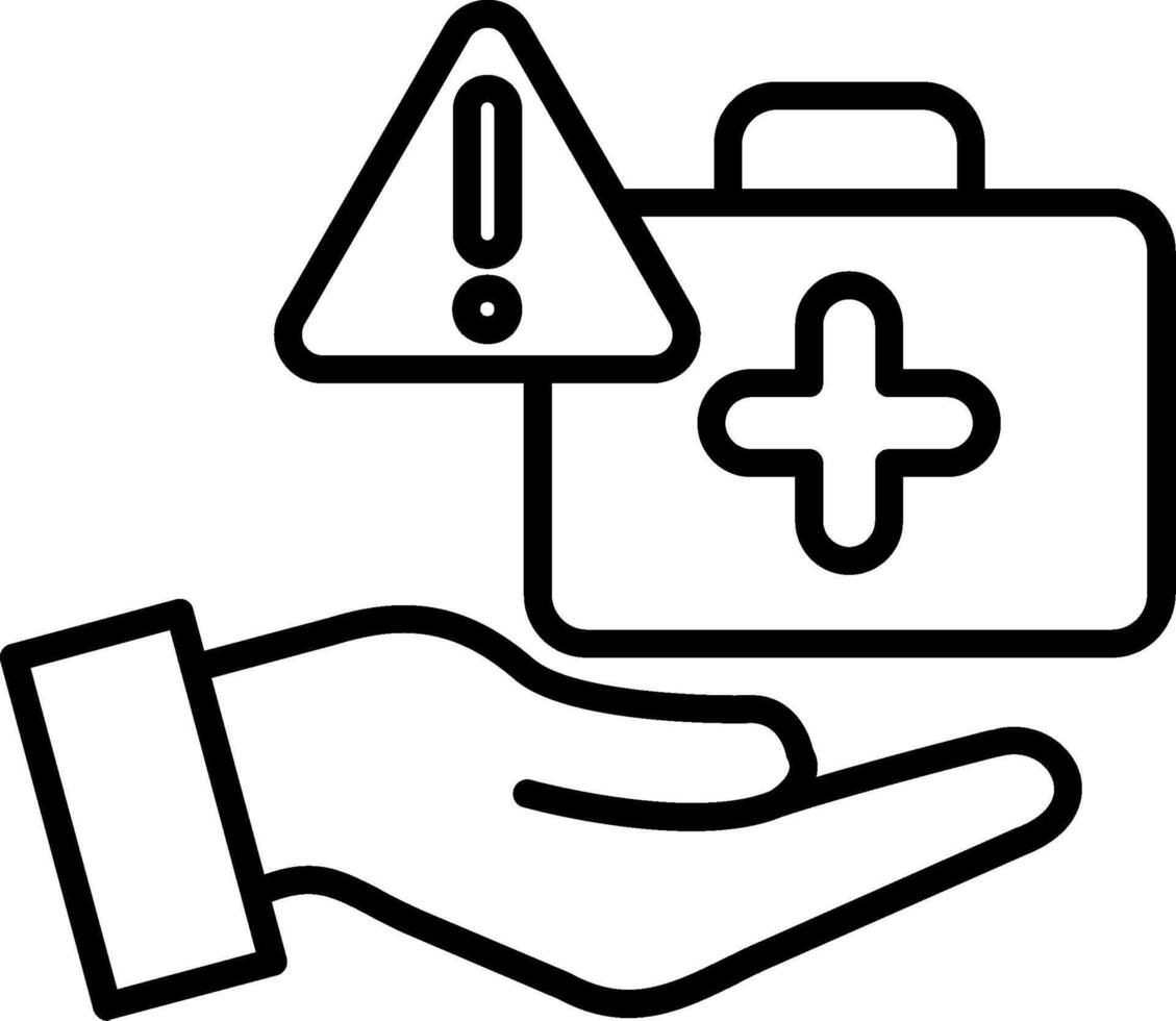 Treatment Line Icon vector