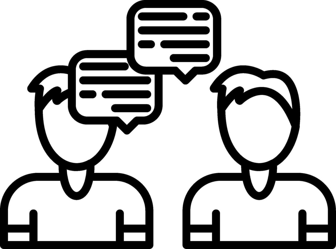 Conversation Line Icon vector