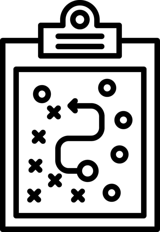 Plan Line Icon vector