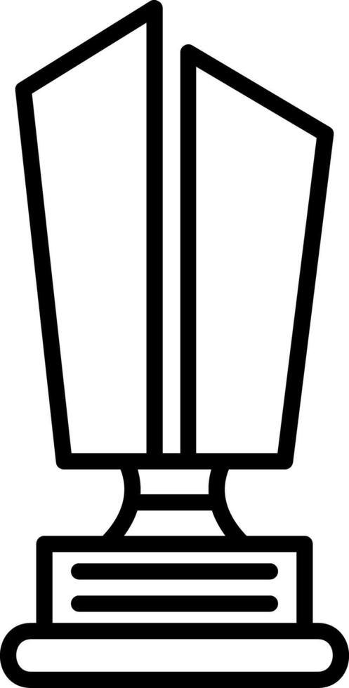 Trophy Cup Line Icon vector