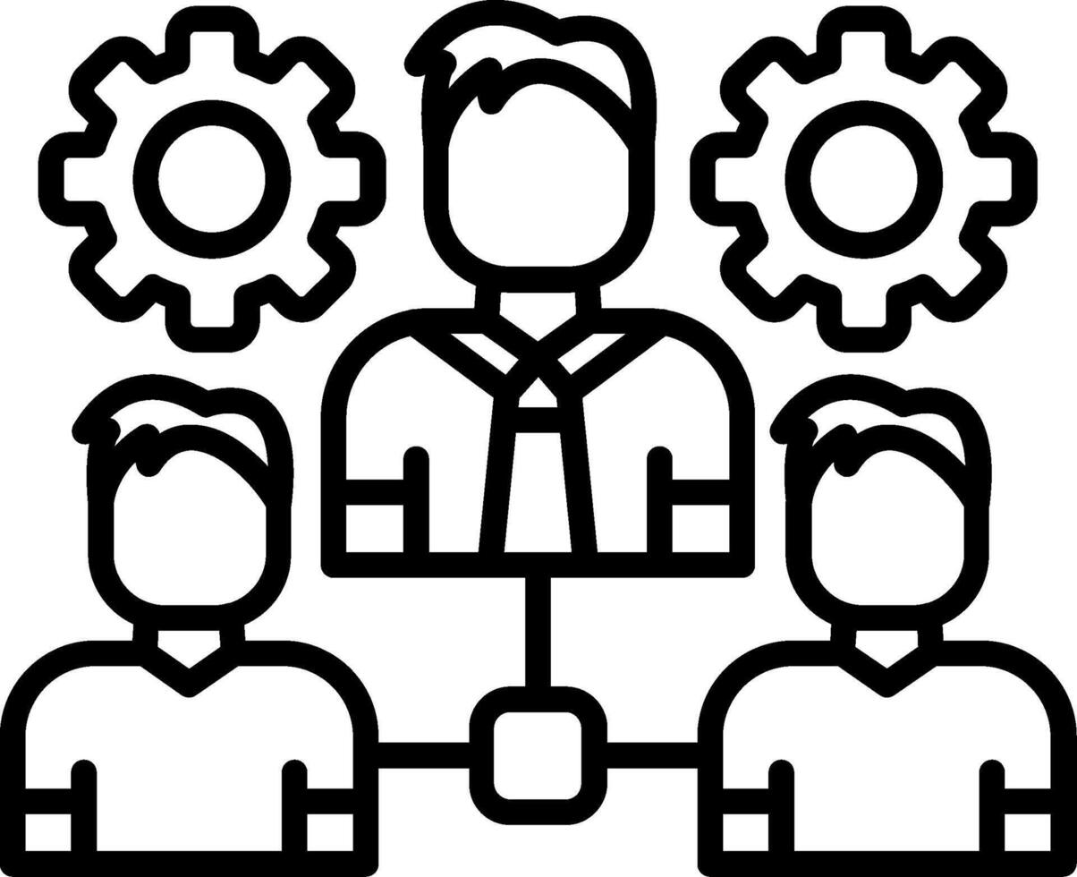 Mentoring Line Icon vector