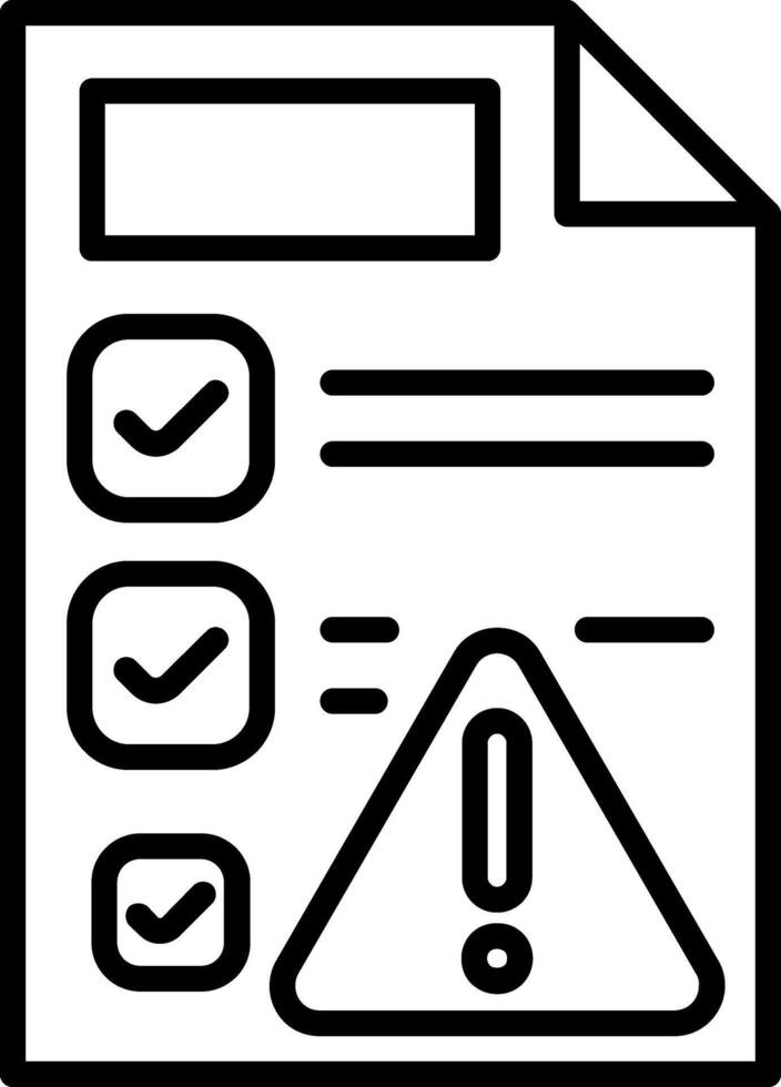 Plan Line Icon vector