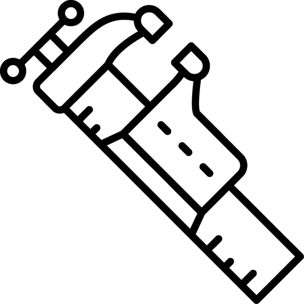Vise Line Icon vector