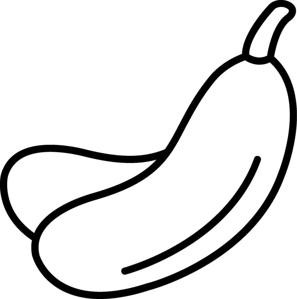 Cucumber Line Icon vector