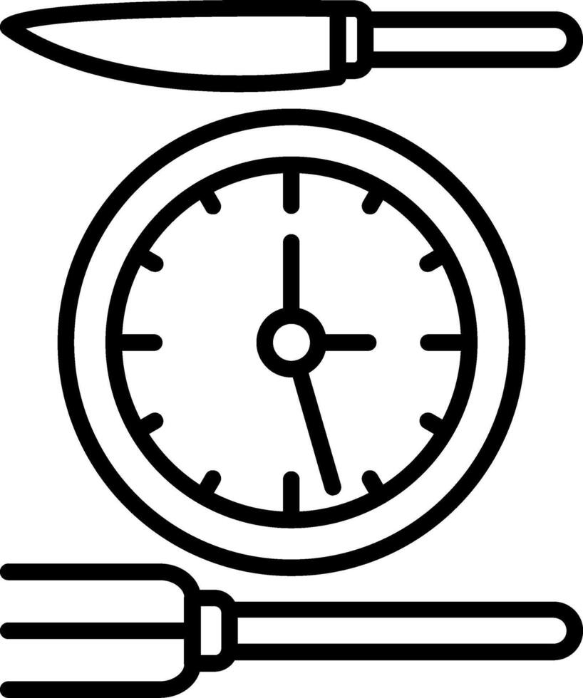 Food Service Line Icon vector