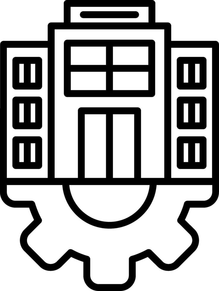 Enterprise Line Icon vector