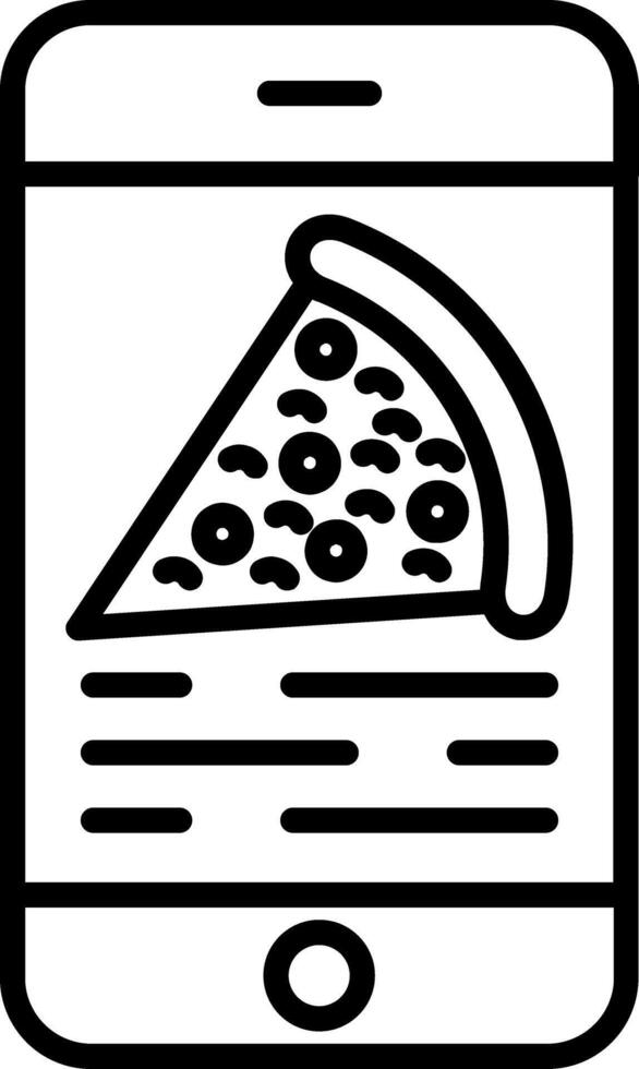 Order Food Line Icon vector