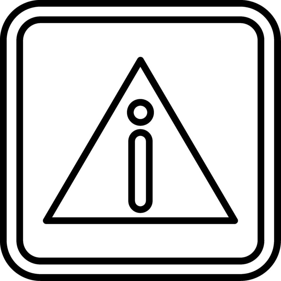Alert Line Icon vector