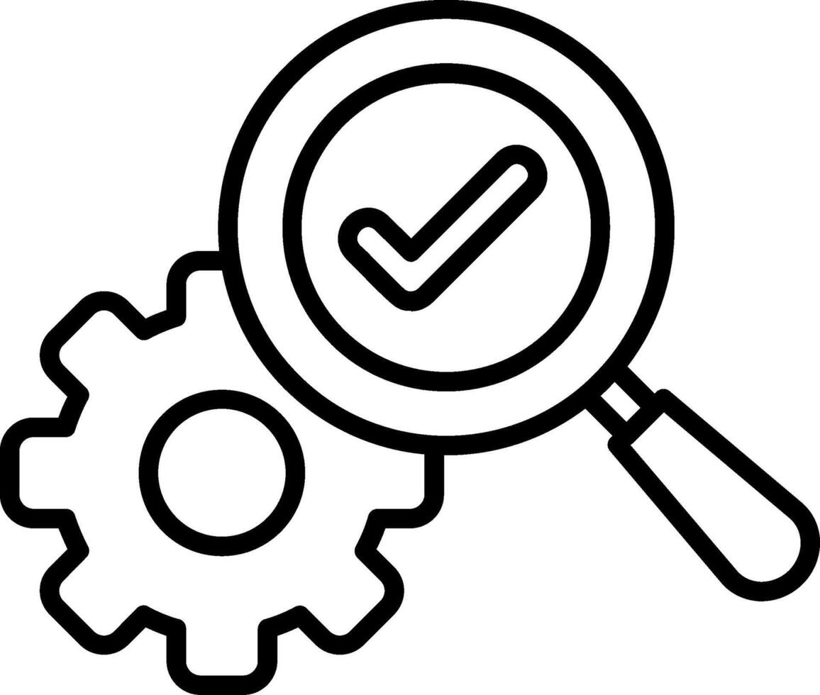 Optimization Line Icon vector