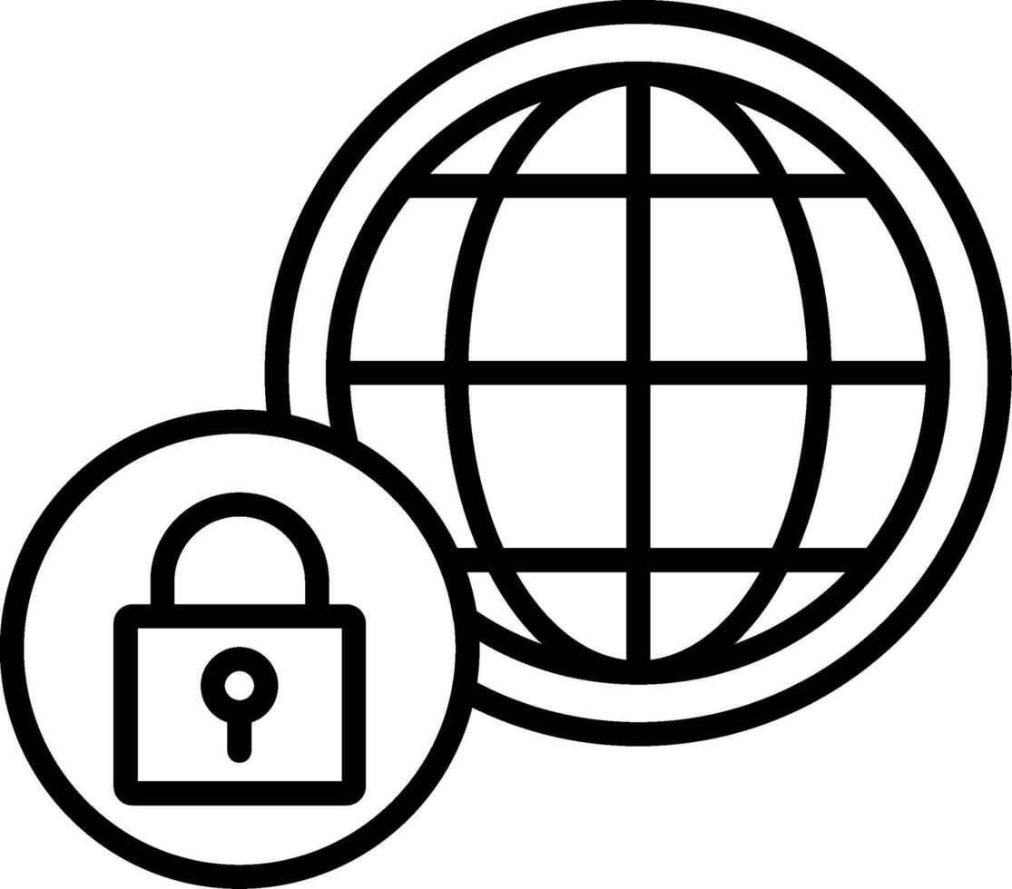 Website Line Icon vector