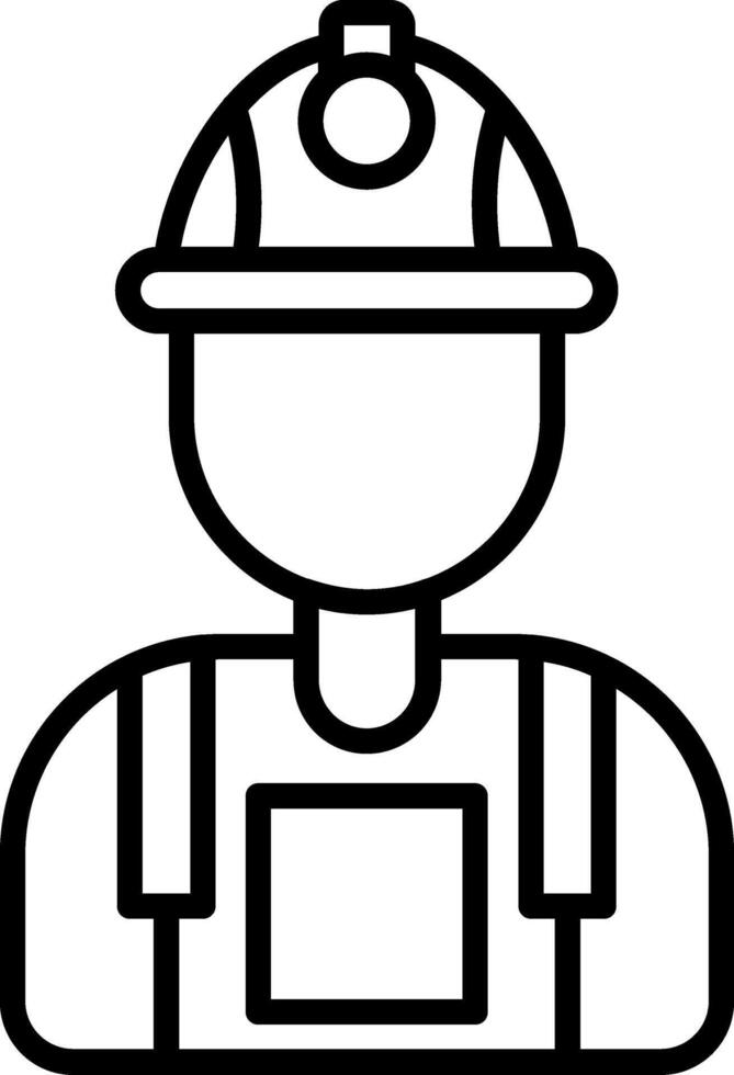 Worker Line Icon vector
