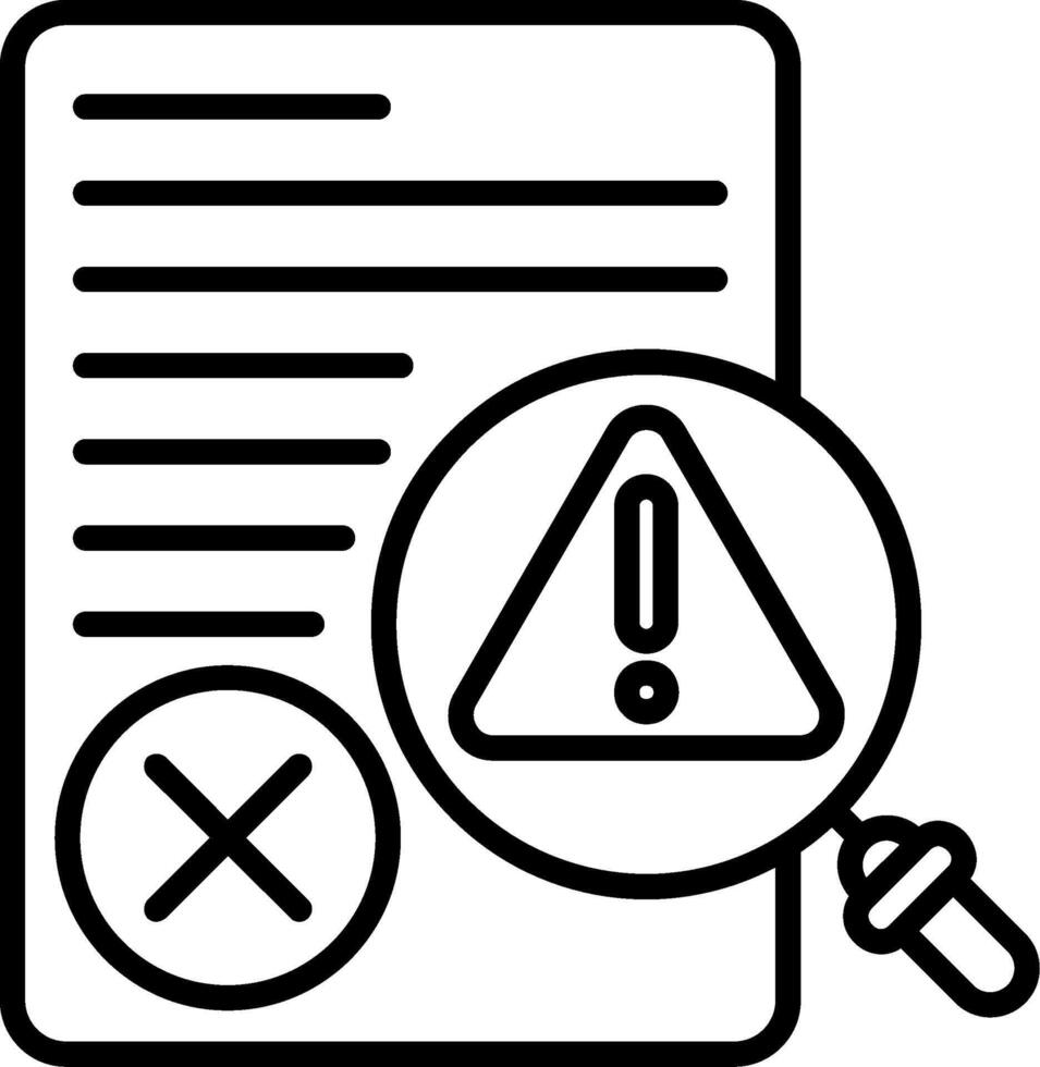 Assessment Line Icon vector