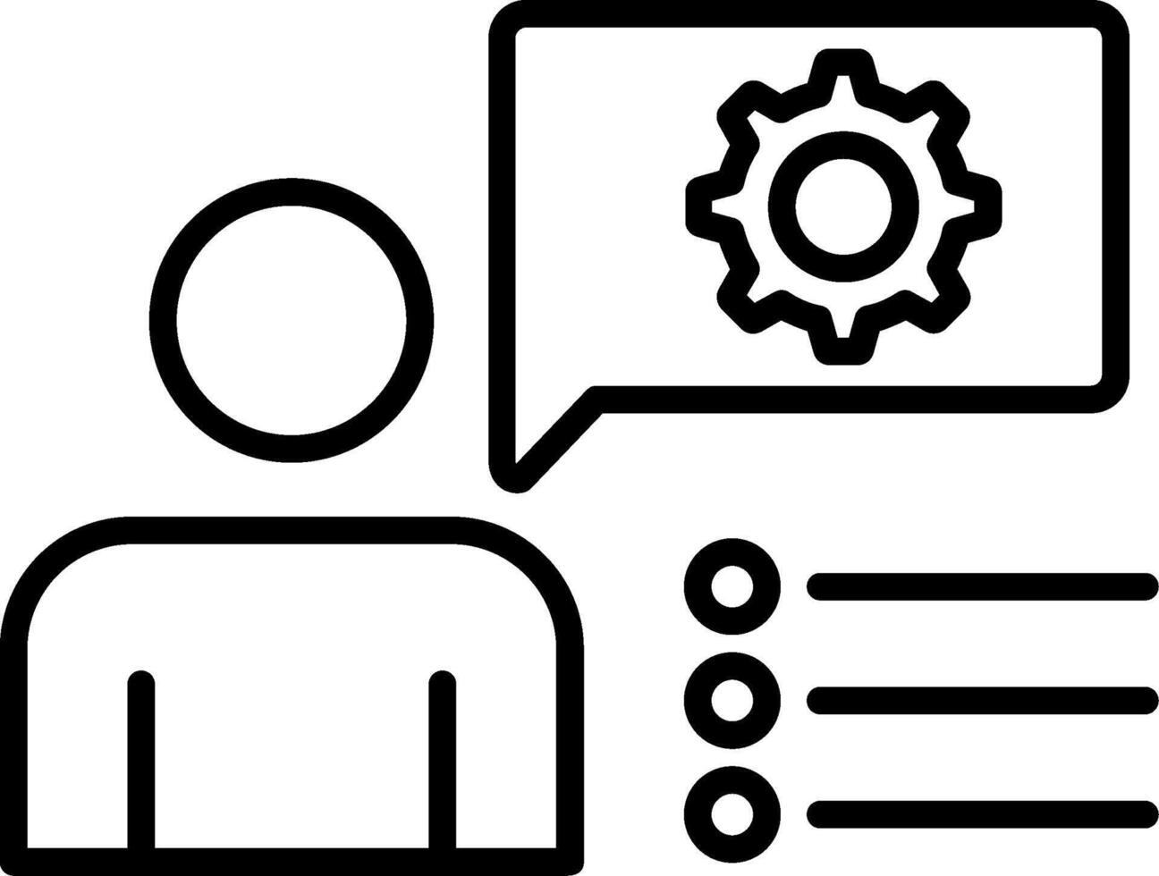 Chat Line Icon vector