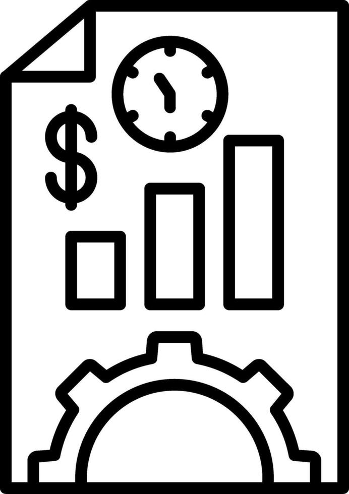 Productivity Line Icon vector
