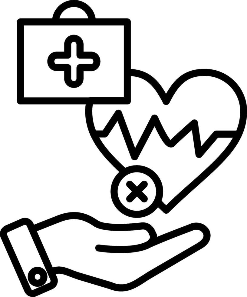 Failure Line Icon vector