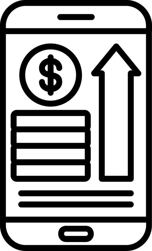 Growth Line Icon vector