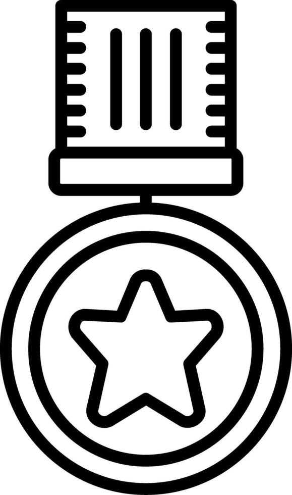 Medal Line Icon vector