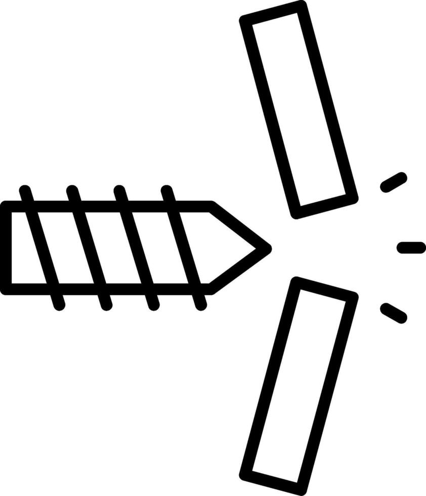 Breakthrough Line Icon vector